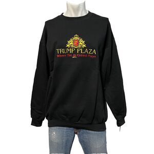 President 45-47 Trump Plaza Vintage 90s Mens Sweatshirt Atlantic City XL NWT